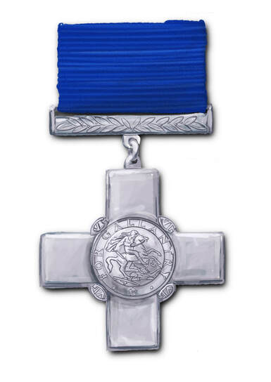 The George Cross medal.