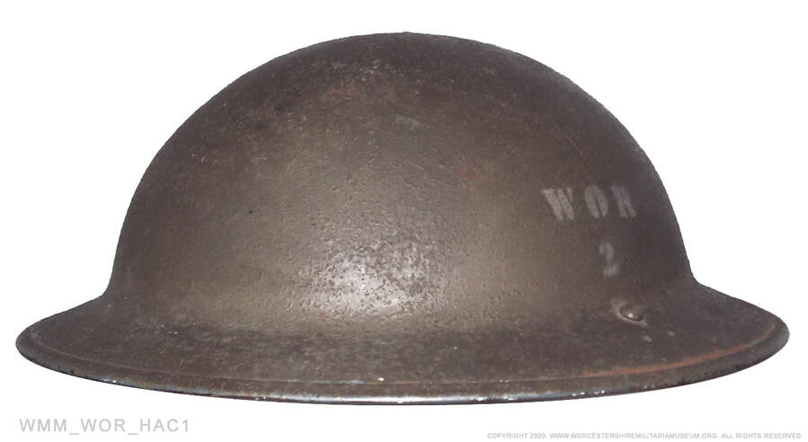 Worcester Home Guard WW2 Mk.2 helmet.