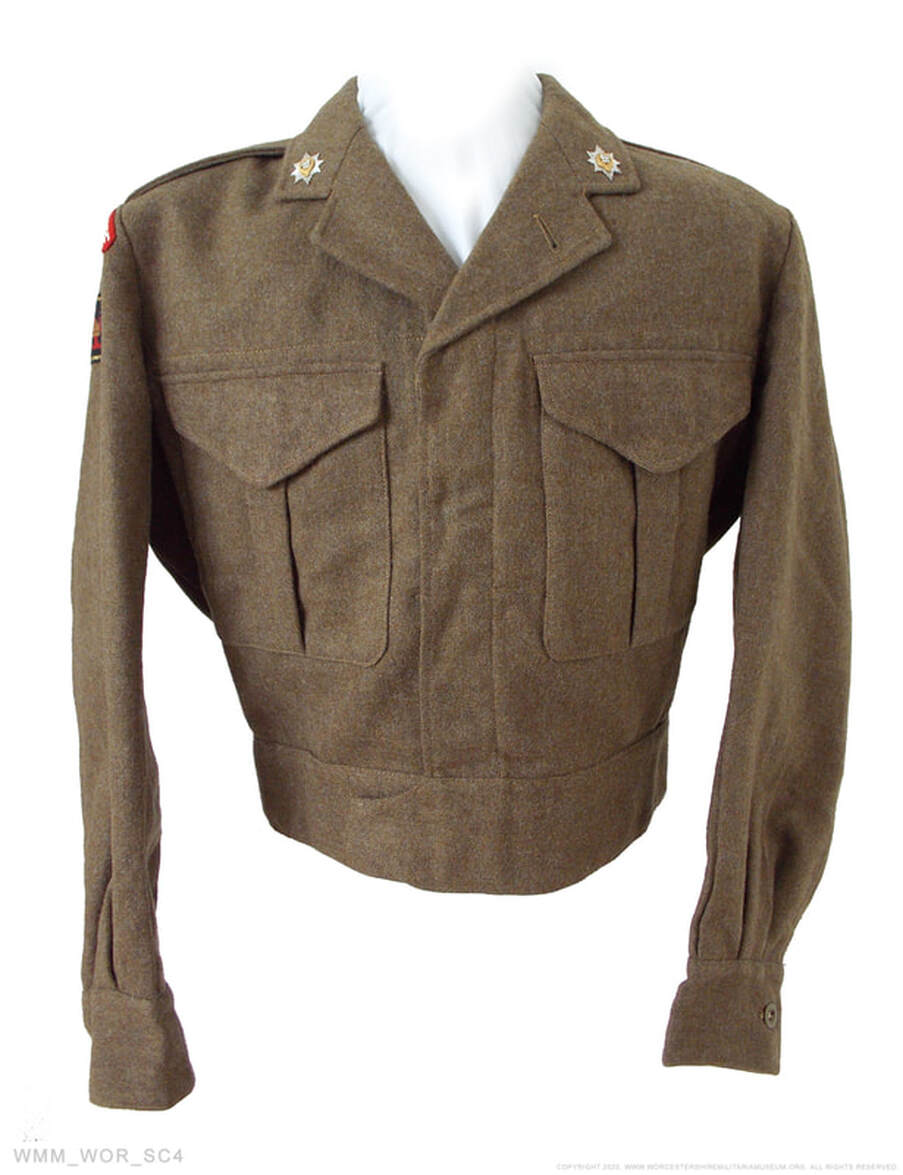worcestershire regiment no.1 dress uniform undress ww2 1950s WWII