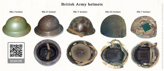 British army helmet development. WW1, WW2, Iraq, and Afghanistan 