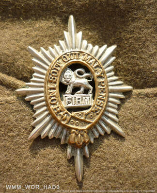 worcestershire regiment home guard cap