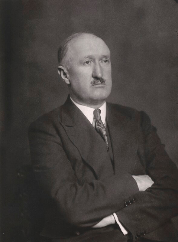 Sir John Frederick Andrews Higgins by Walter Stoneman bromide print, 1930 8 1/8 in. x 6 in. (206 mm x 152 mm) image size Commissioned, 1930 Photographs Collection NPG x168301