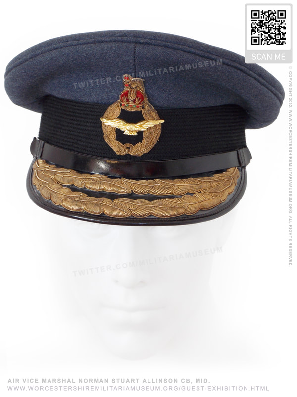 Air Vice Marshal Norman Allinson . WW2 Air Marshal's visor peaked cap.