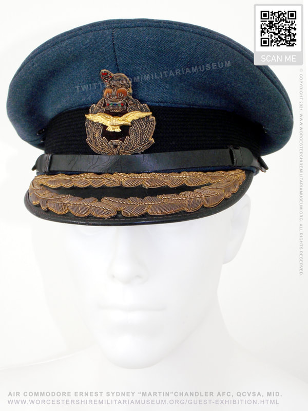 Air Commodore Martin Chandler. 1970s Air Officer's peak cap
