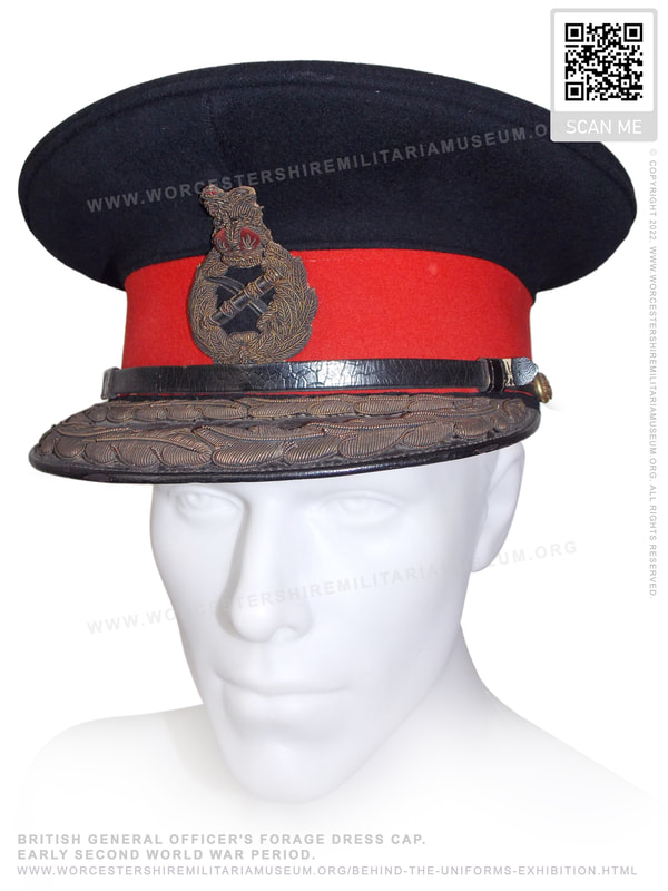WWII British Army General's peaked cap.