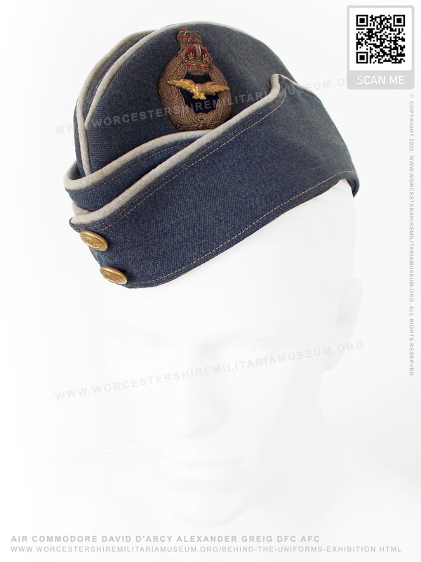 WW2 Field Service cap. A/Cdre D. D'A. A. Greig FS hat
