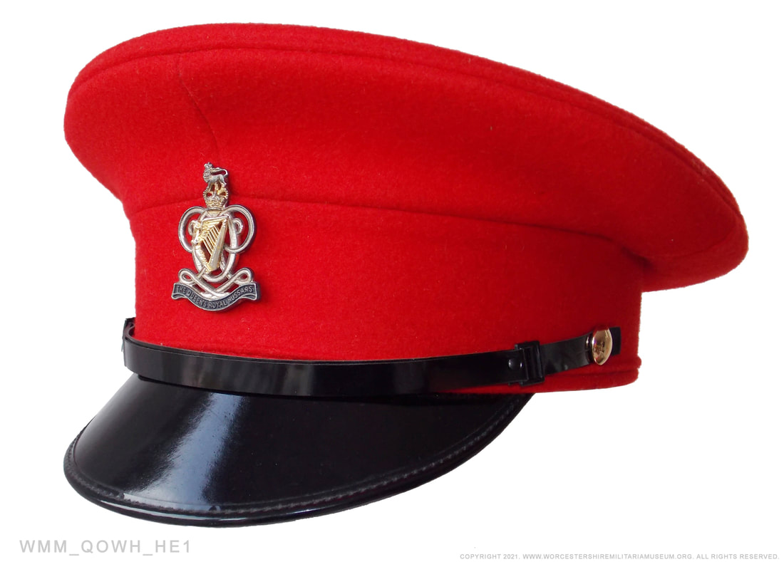 Queen’s Royal Hussars peak cap hat