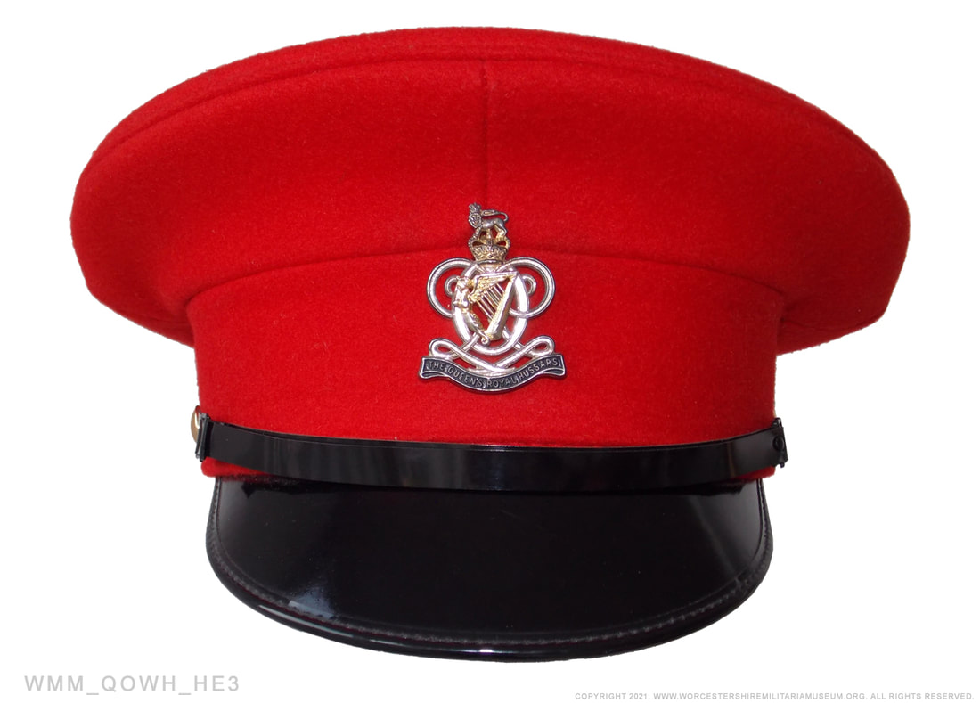 Queen’s Royal Hussars peak cap hat