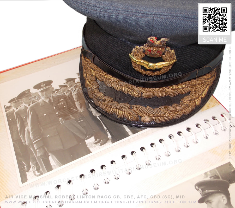 Air Rank Air Officer's visor peaked cap Second World War