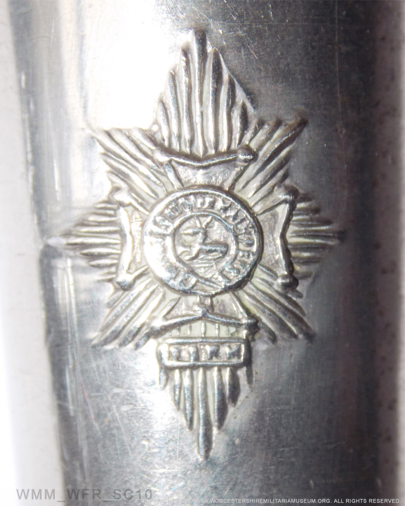 Worcestershire & Sherwood Forester Regiment drill cane.