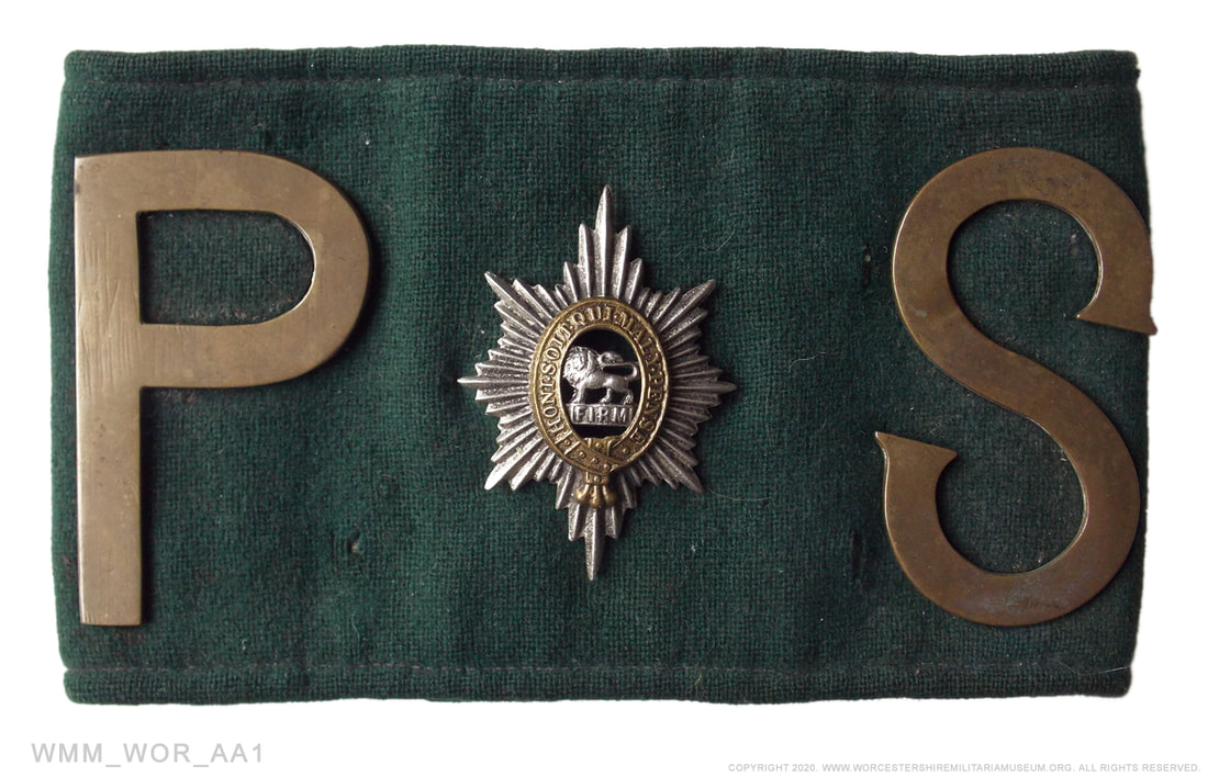 Worcestershire Regiment regimental Provost Sergeant arm band