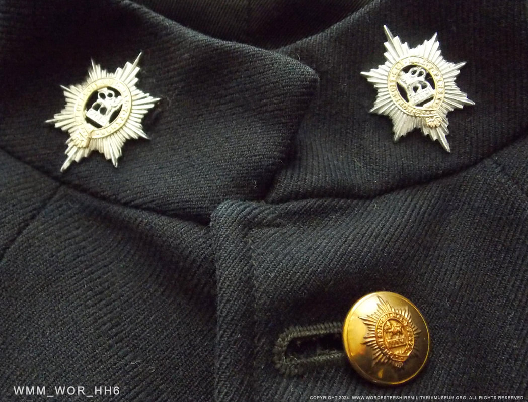 Worcestershire Regiment anodised aluminium badges. 1950s. Staybright.