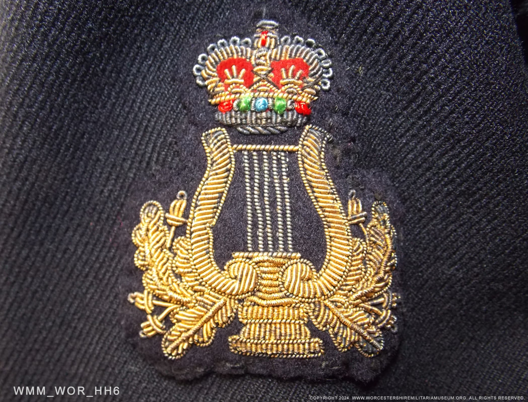British Army Bandsman's trade badge, Queen's crown 1950s.