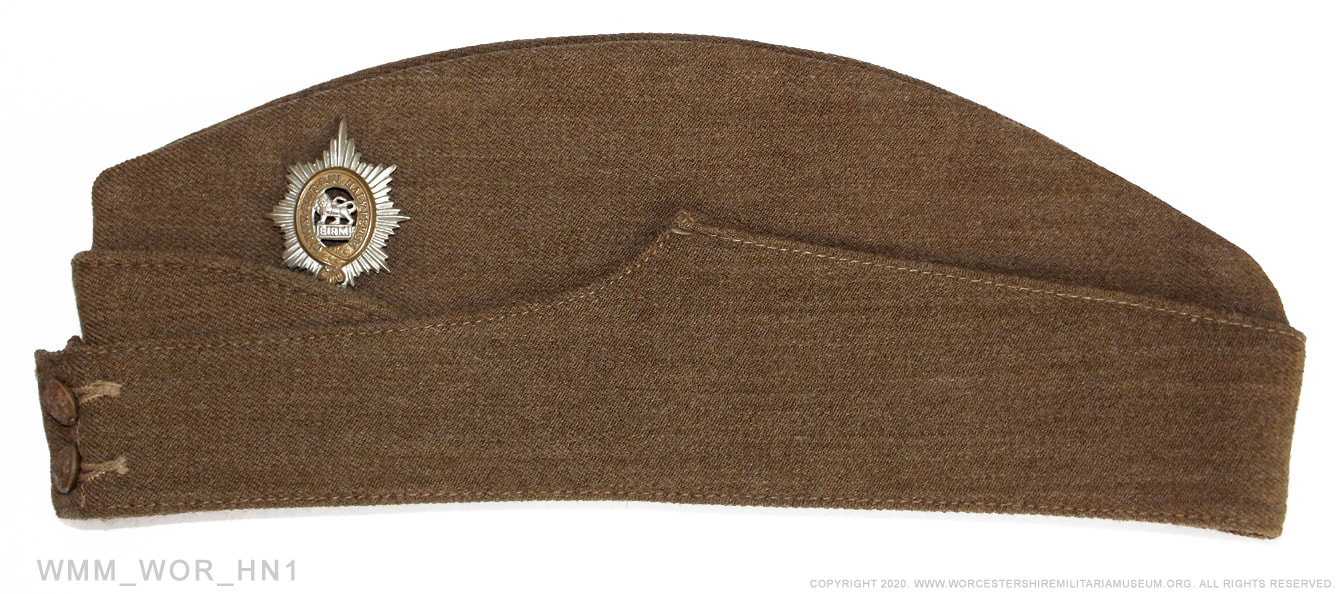 Worcester Regiment soldier's side hat.