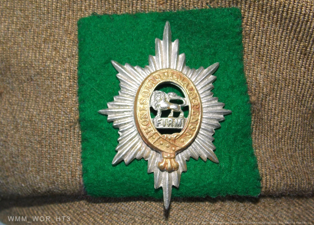 WWII British Army Worcester Regiment General Service Cap