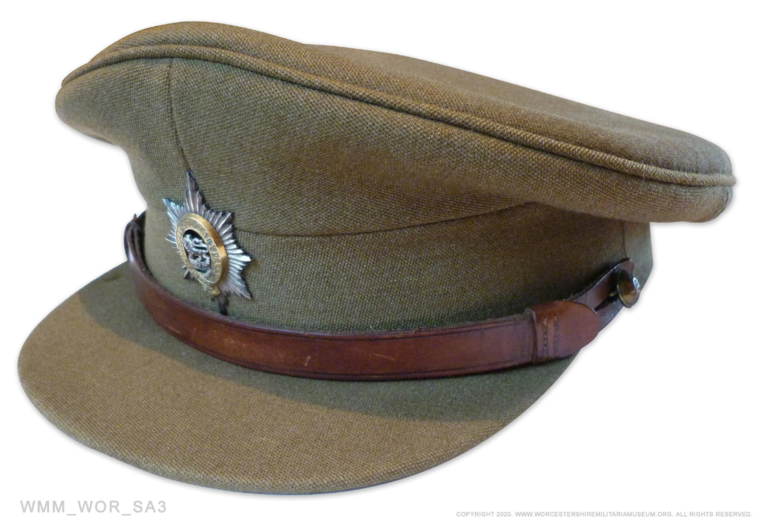 ww2 wwII worcester regiment peak visor service cap