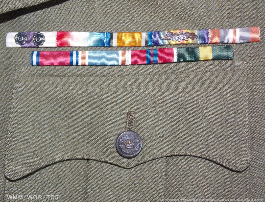 WW2 Colonel's medal ribbons with Military Cross and Bar.