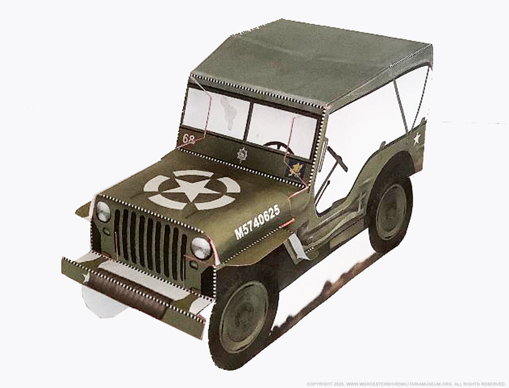 Make a WW2 jeep out of paper