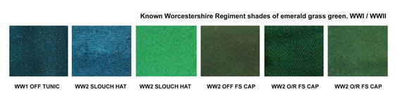 Worcestershire Regiment emerald grass green.